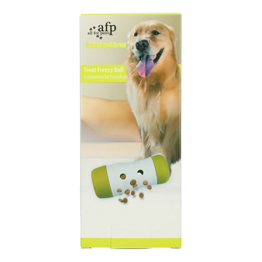Dog Treat Frenzy Roll - Interactive Dispenser Feeder Toy All For Paws Pet-3